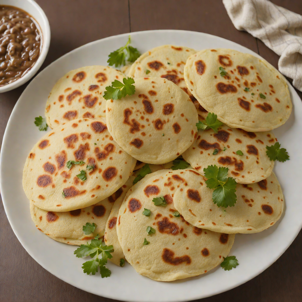 Pan-Fried Pupusas with Refried Beans and Quesillo