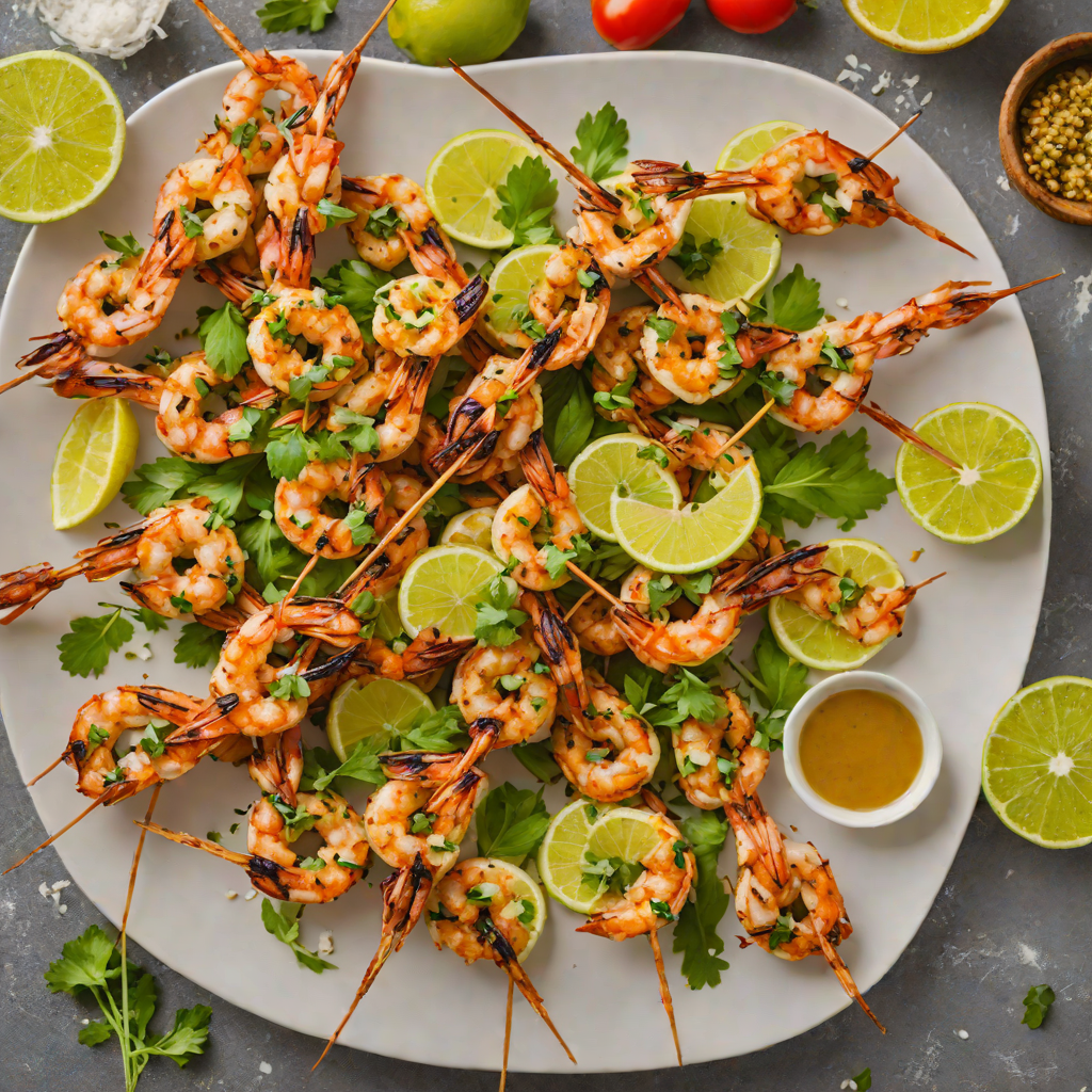 Spiced Viet-Cajun Grilled Shrimp Skewers