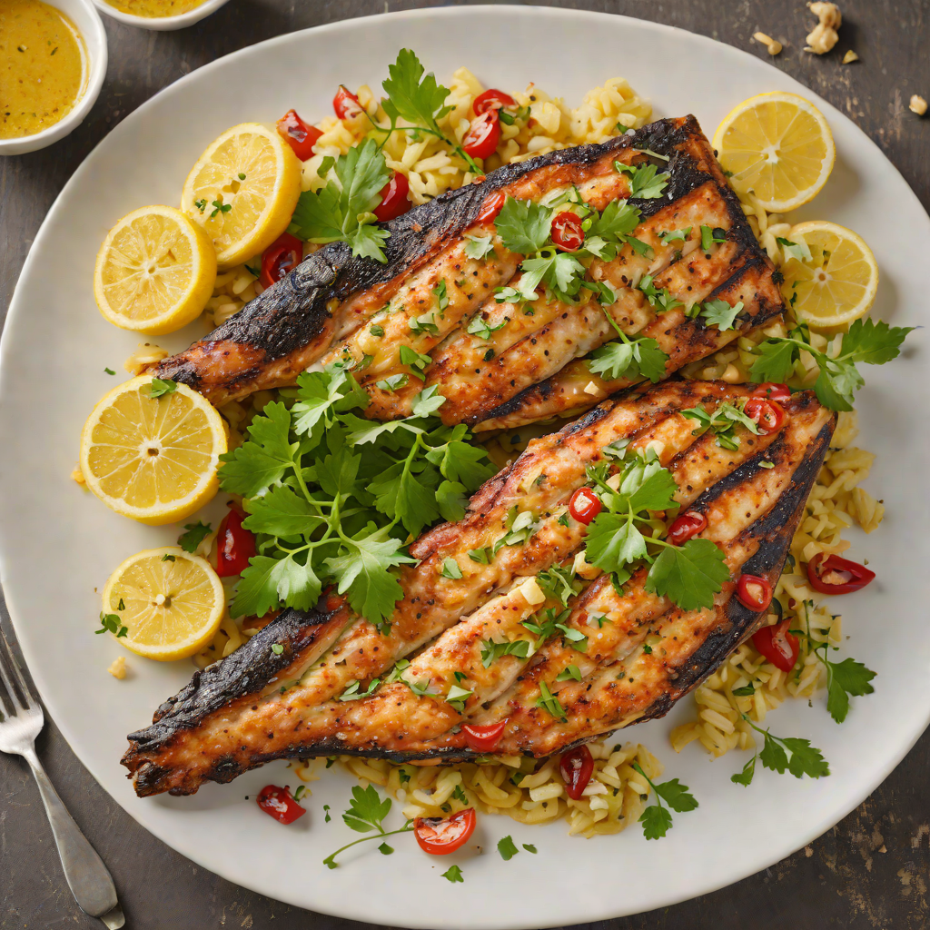 Grilled Cajun-Spiced Catfish with Garlic Butter