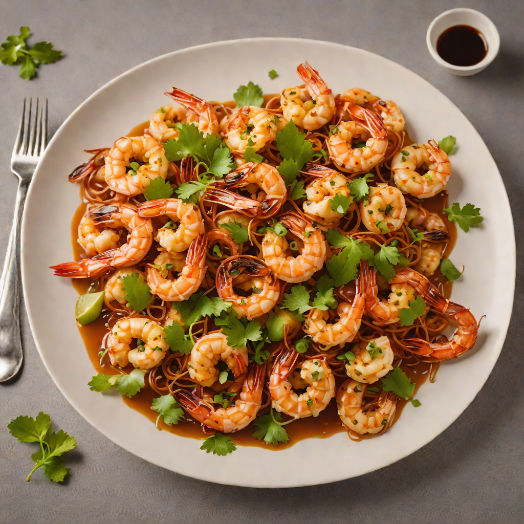 Stir-Fried Shrimp with Tamarind and Garlic Sauce