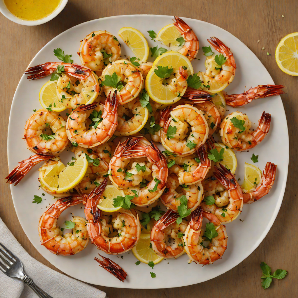 Grilled Cajun-Spiced Shrimp with Roasted Garlic Butter