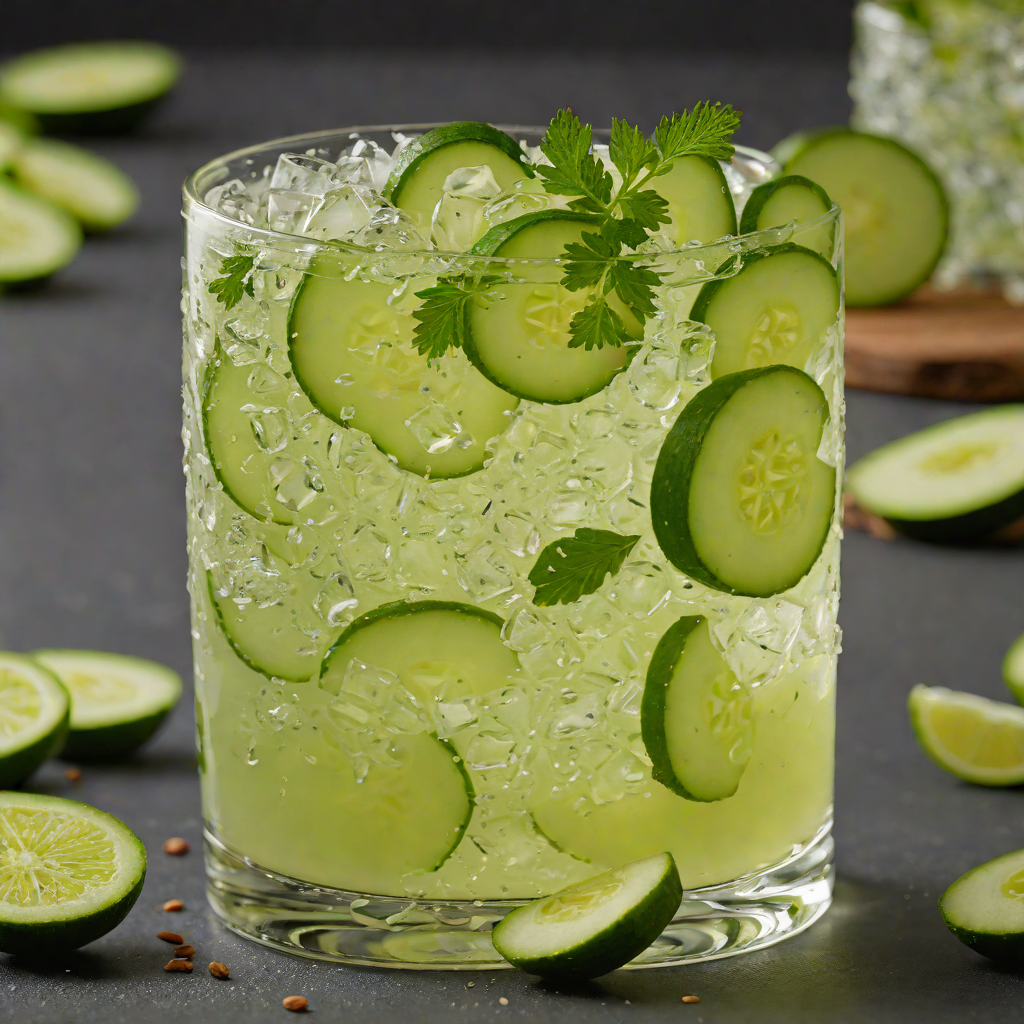Spiced Cucumber Mezcal Collins