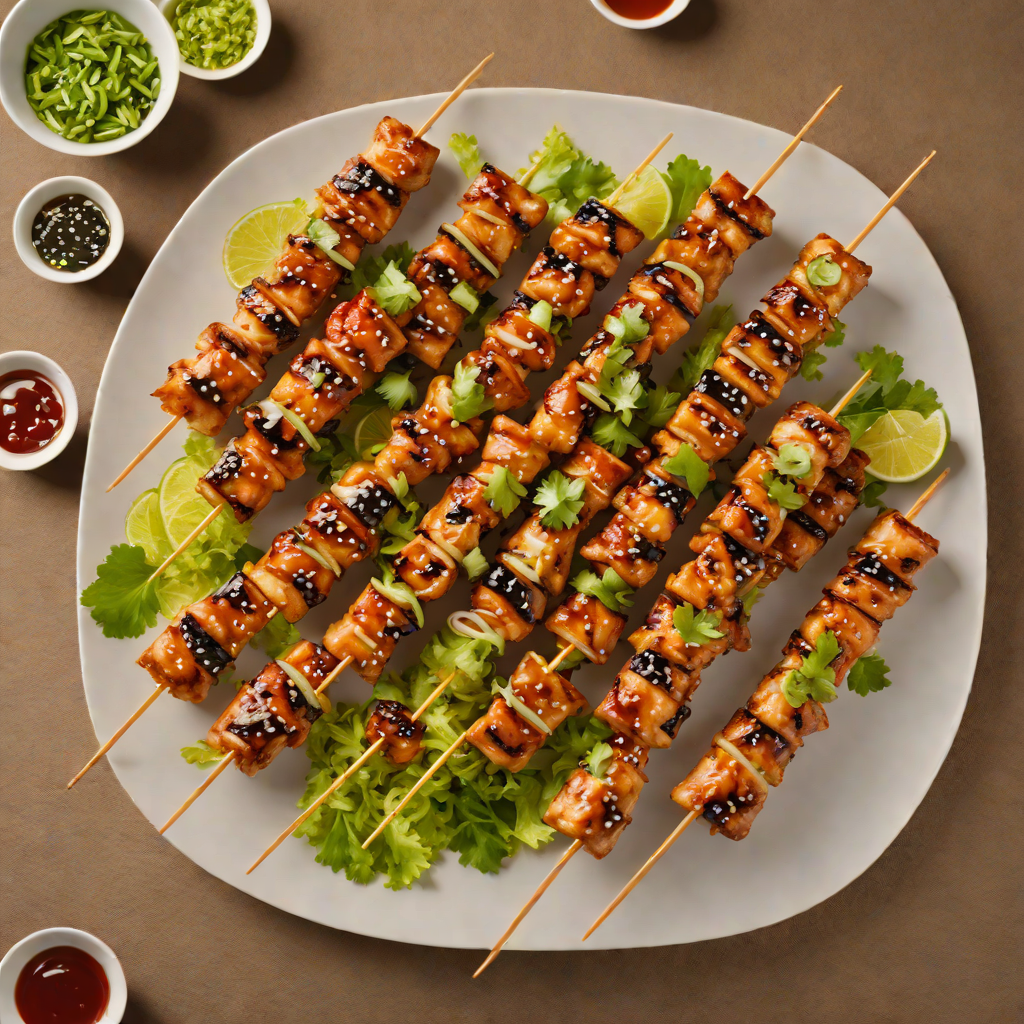 Bon Dance-Inspired Grilled Teriyaki Chicken Skewers