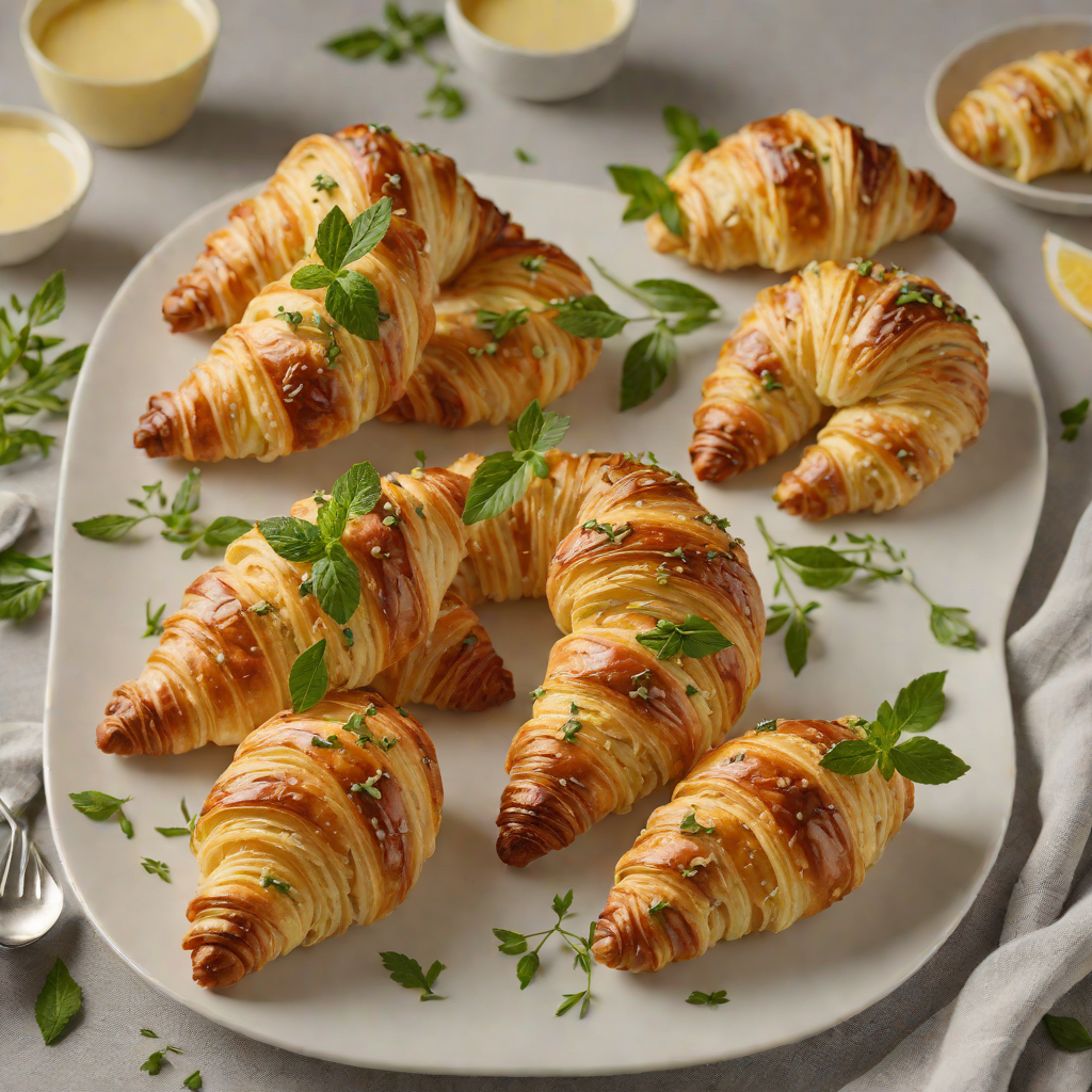 French-Inspired Herb Butter Croissants