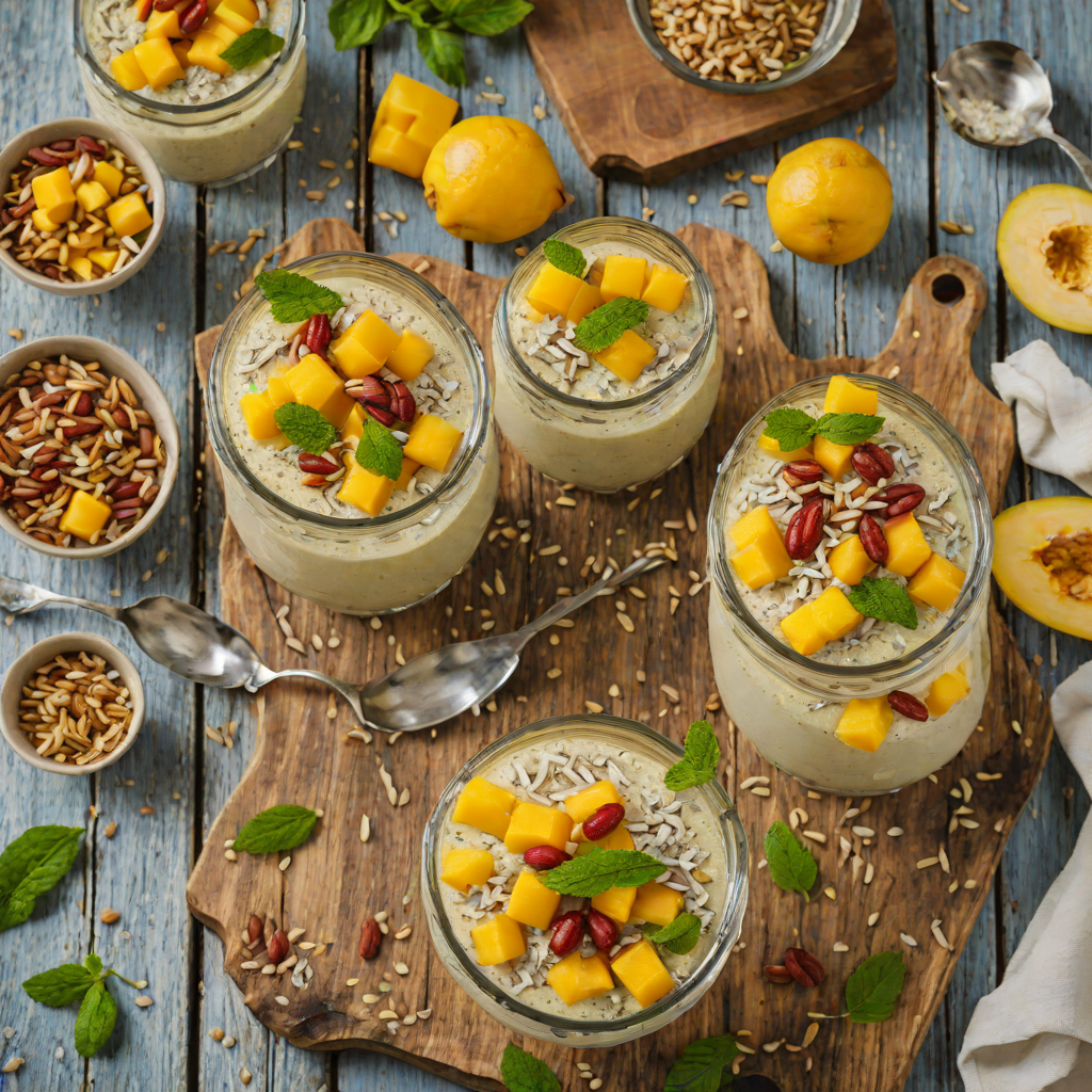 Simple No-Bake Mango Coconut Chia Pudding
