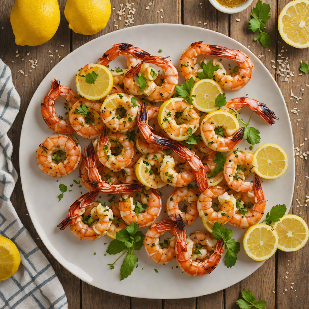 Grilled Cajun-Spiced Shrimp with Lemon-Garlic Butter