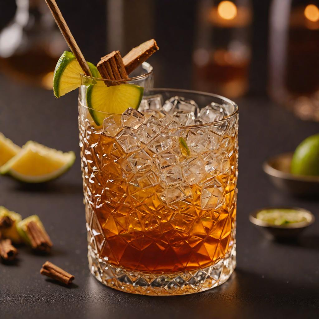 Spiced Dark Rum Tiki Old Fashioned