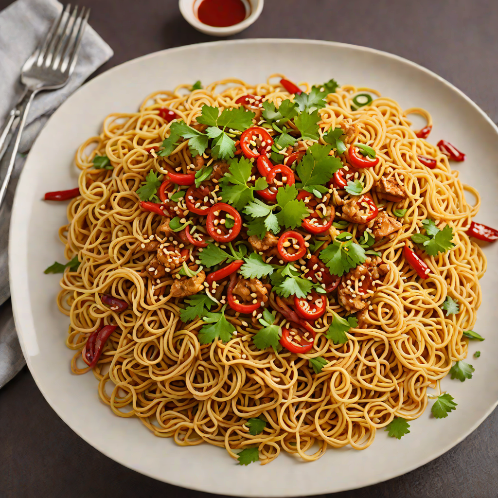Spicy Stir-Fried Noodles with Chili Garlic Sauce