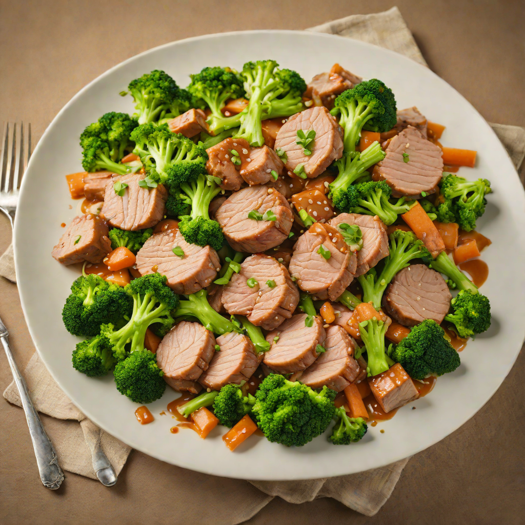 Stir-Fried Pork Tenderloin with Ginger and Broccoli
