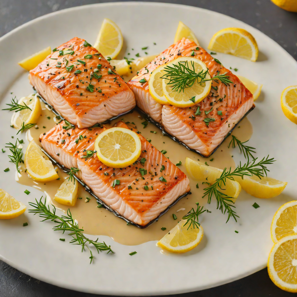 Pan-Seared Salmon with Lemon Butter and Garlic