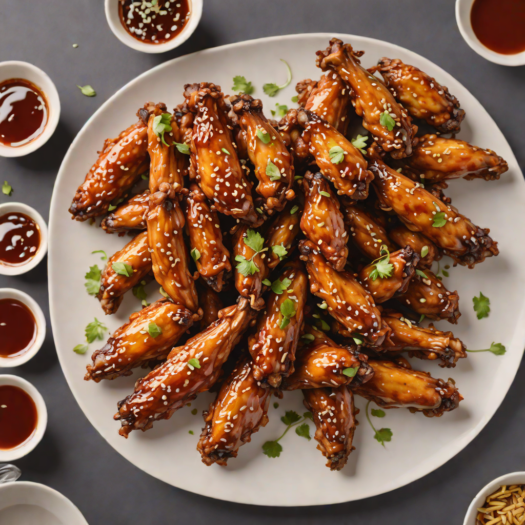 Crispy Korean-Style Chicken Wings with Gochujang Garlic Glaze