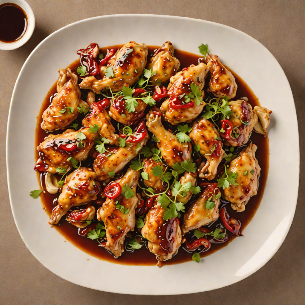 Sautéed Chicken with Garlic and Chili Oil Sauce