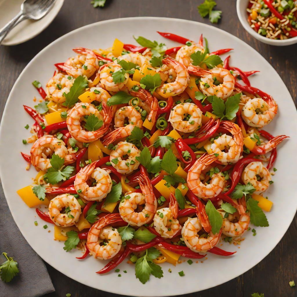 Chili-Garlic Shrimp Stir Fry with Bell Peppers