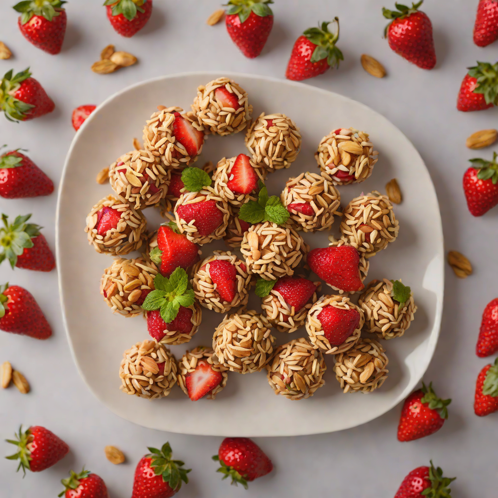 No-Bake Strawberry Almond Energy Bites