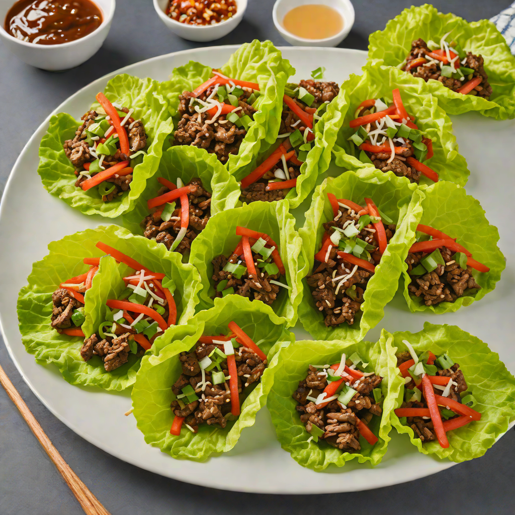 Sautéed Korean-Style Beef Bulgogi Lettuce Wraps