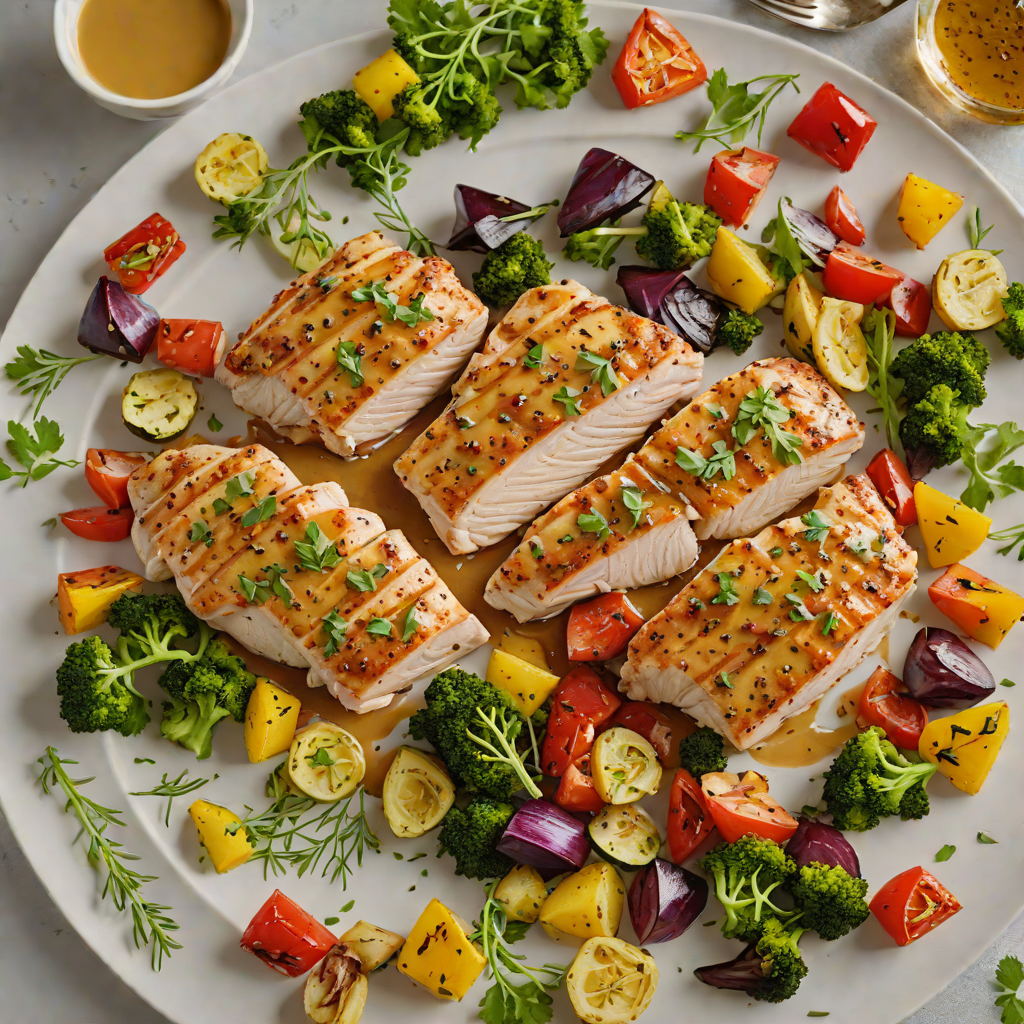 Sheet Pan Honey-Mustard Chicken Breast with Roasted Vegetables