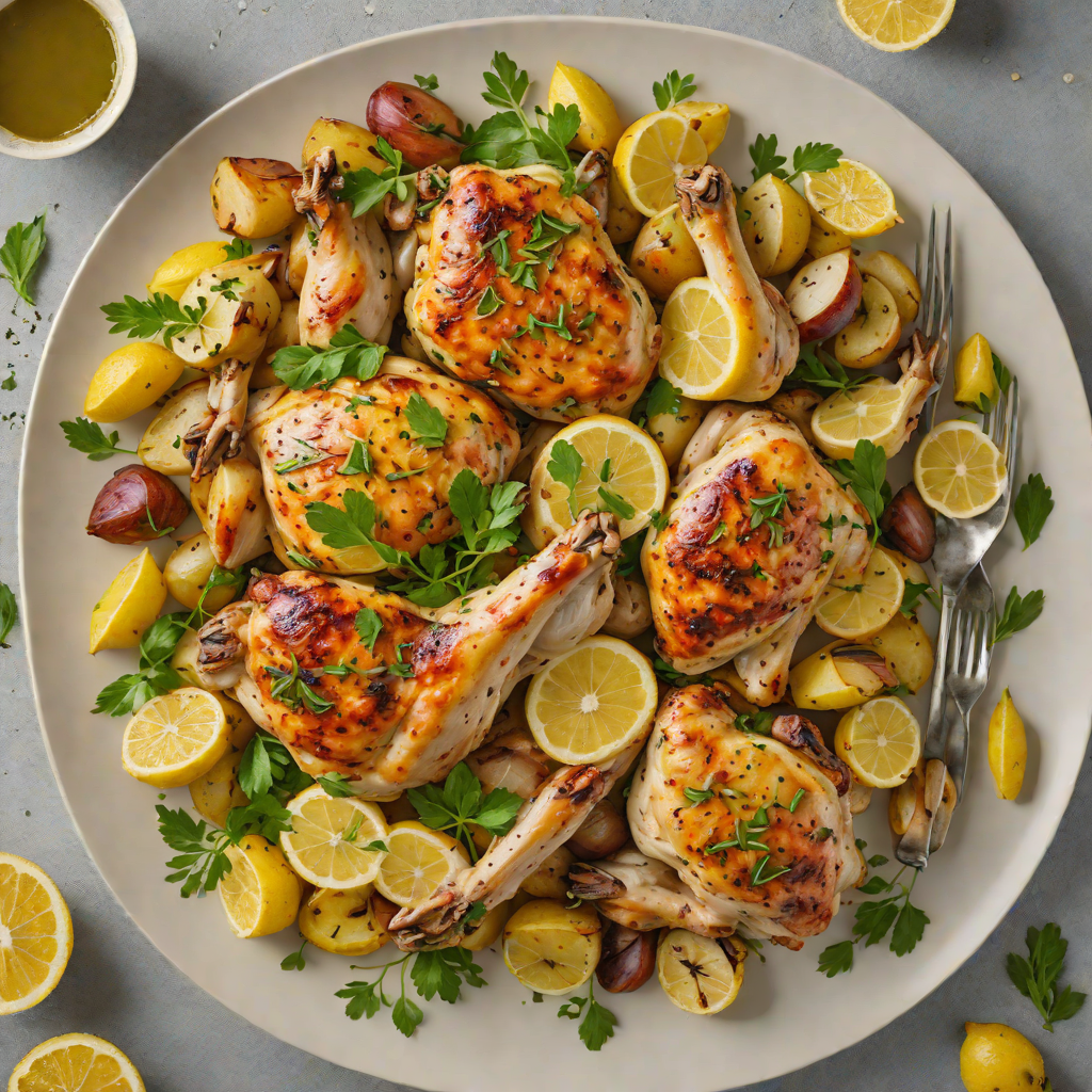 One-Pot Lemon Herb Chicken with Garlic and Potatoes