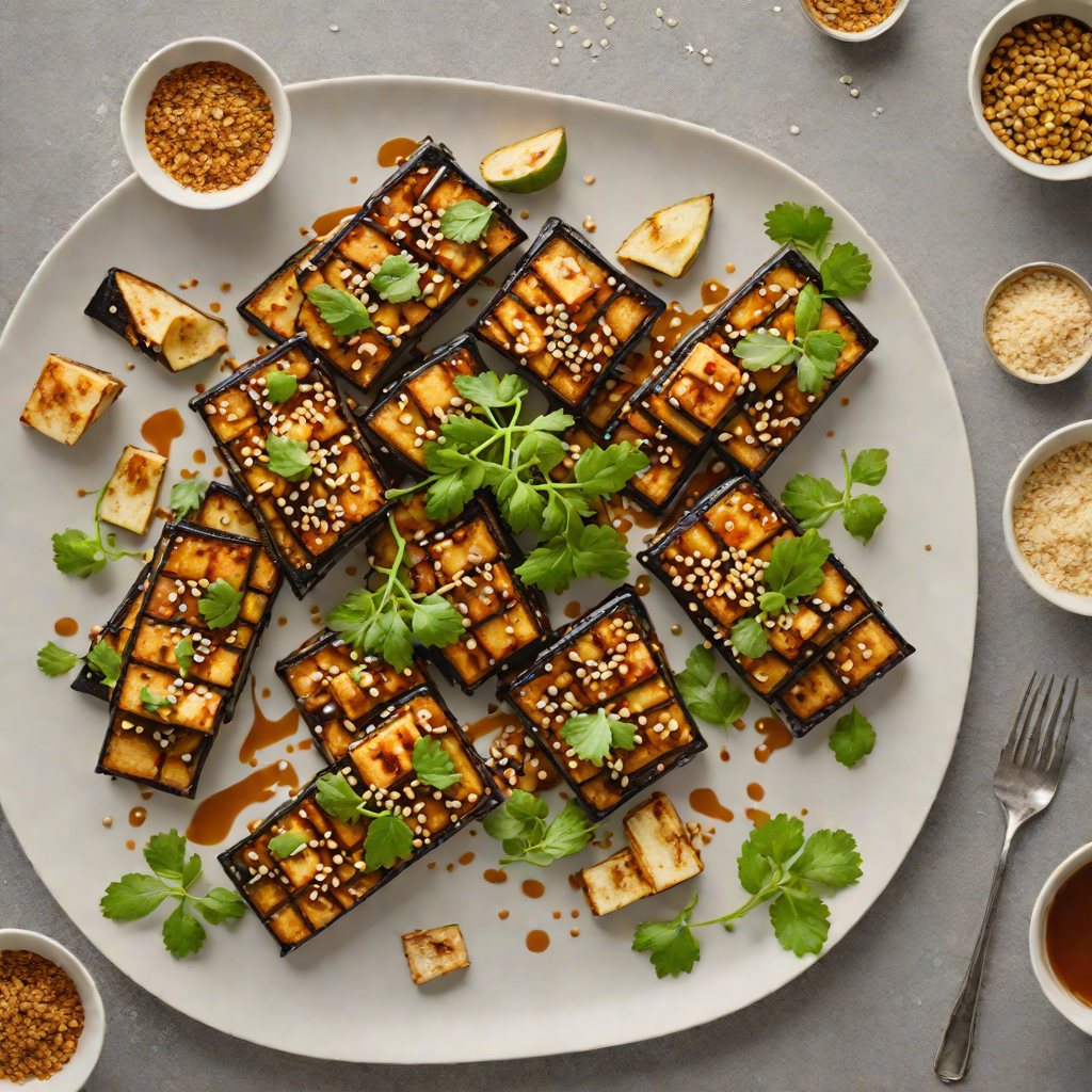 Sheet Pan Miso-Glazed Eggplant and Tofu with Sesame