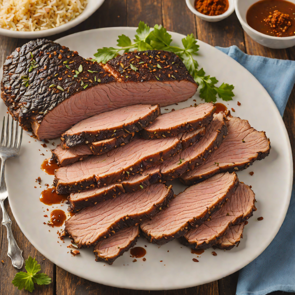 Slow-Smoked Brisket with Hill Country Spice Rub