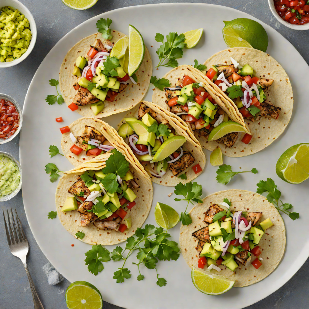 Grilled Barramundi Tacos with Avocado and Finger Lime Salsa