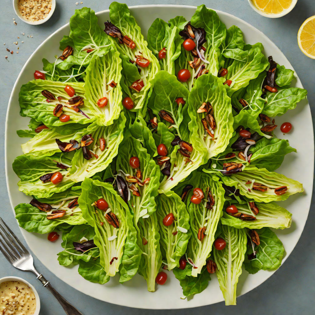Grilled Romaine Salad with Anchovy-Lemon Dressing