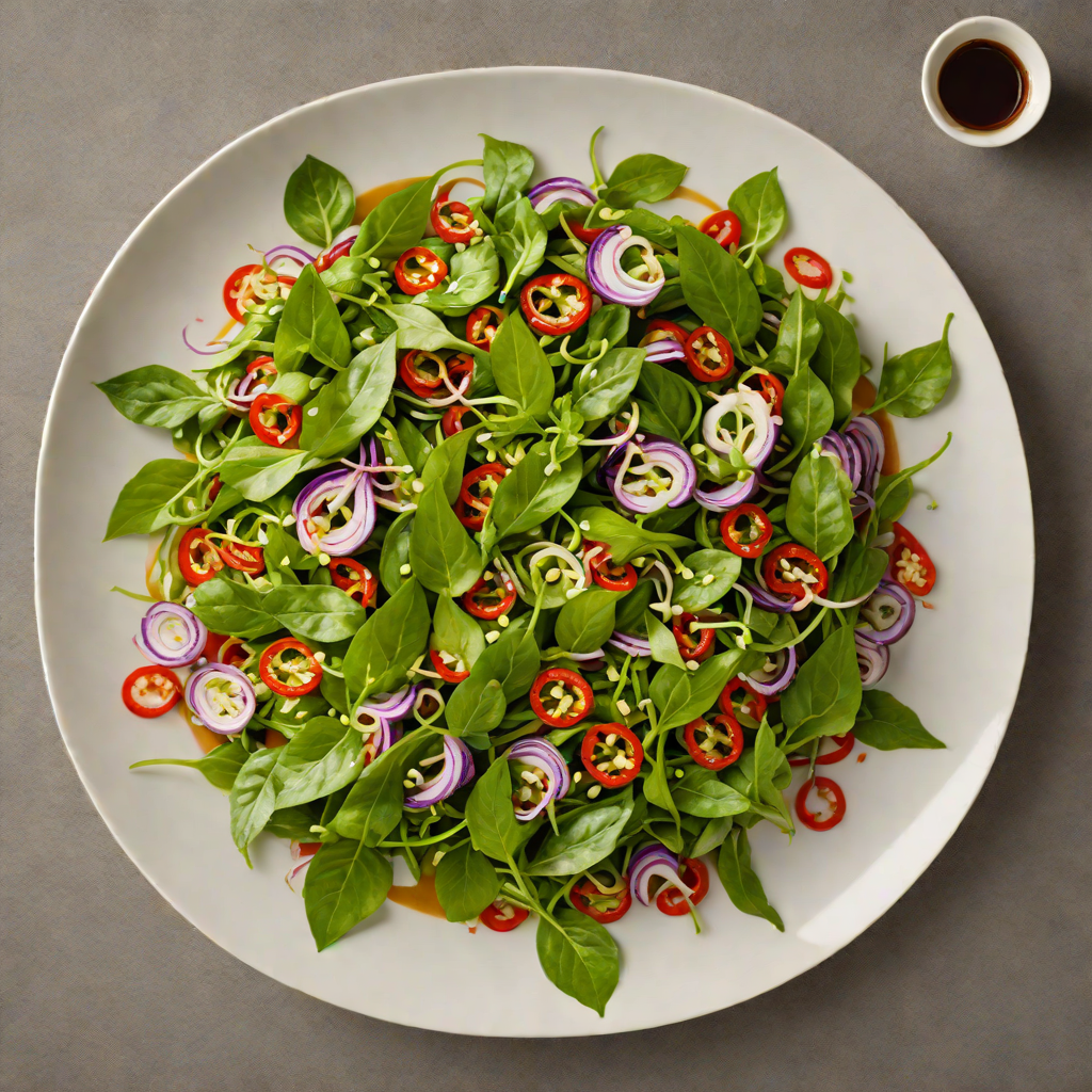 Pad Naam Stir-Fried Morning Glory with Garlic and Chili