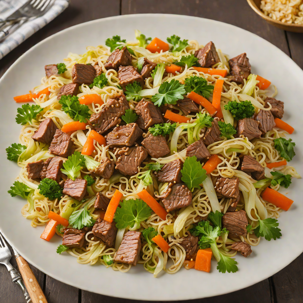 Sautéed Beef and Cabbage Stir-Fry with Ginger and Coconut Aminos