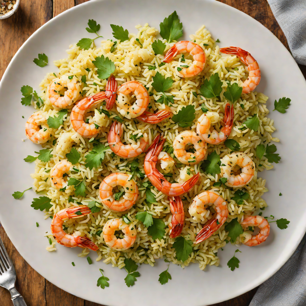 Sautéed Shrimp with Garlic and Fresh Herb Cauliflower Rice