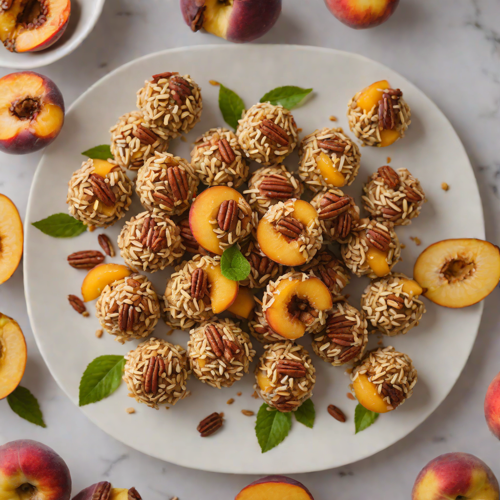 No-Bake Spiced Peach and Pecan Energy Bites