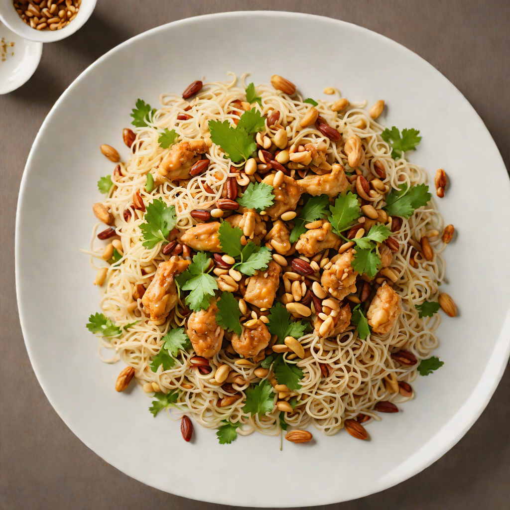 Sautéed Chicken with Green Papaya and Roasted Peanuts