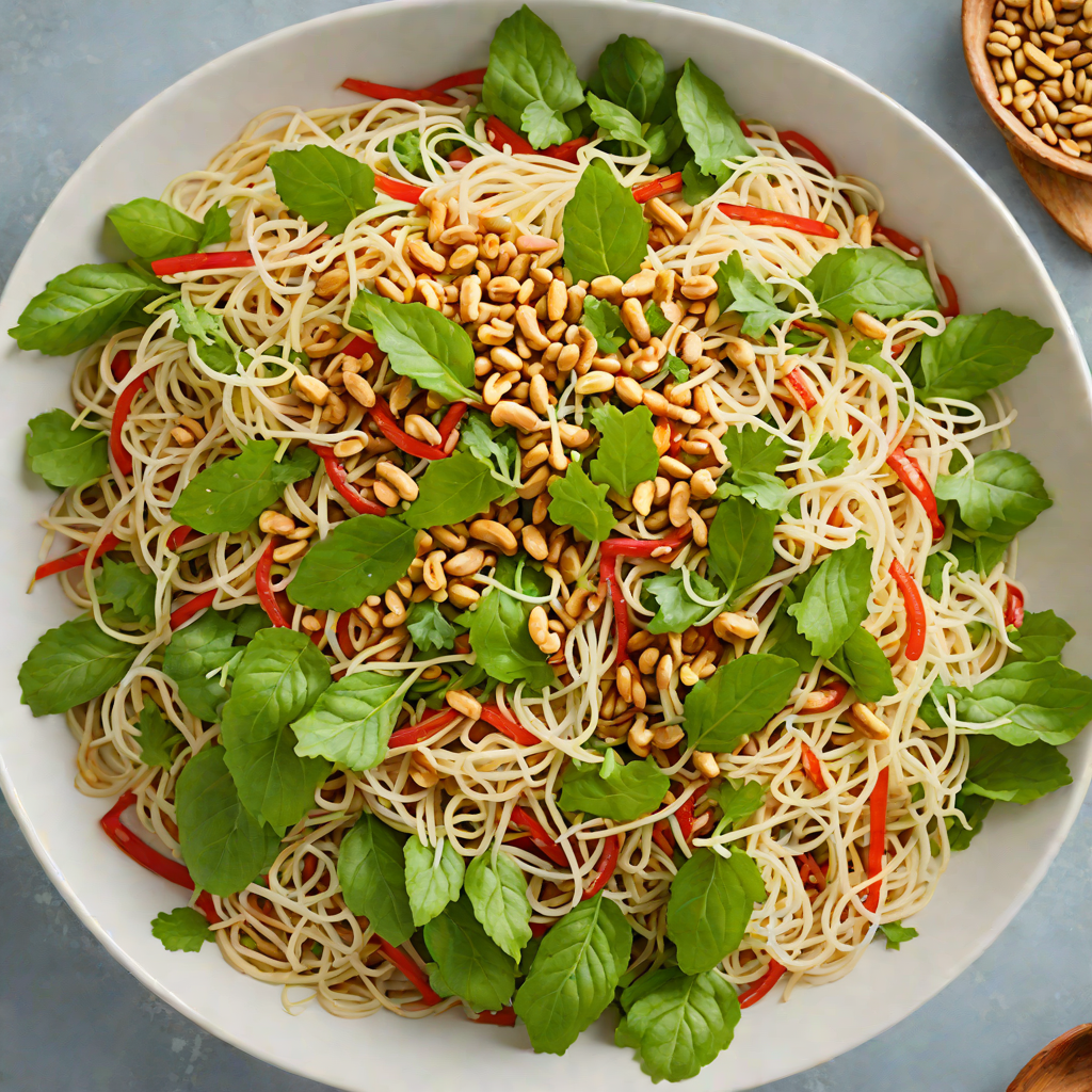 Sautéed Thai Green Papaya Salad with Roasted Peanuts
