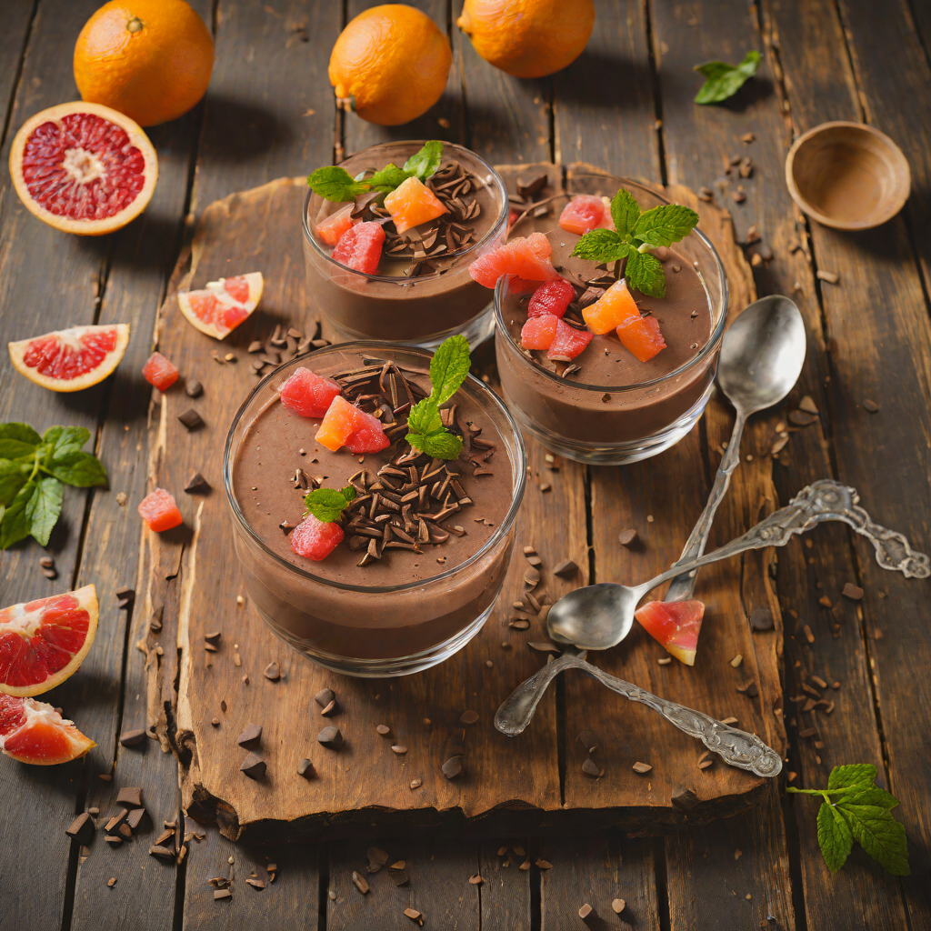 Bittersweet Chocolate and Grapefruit Mousse
