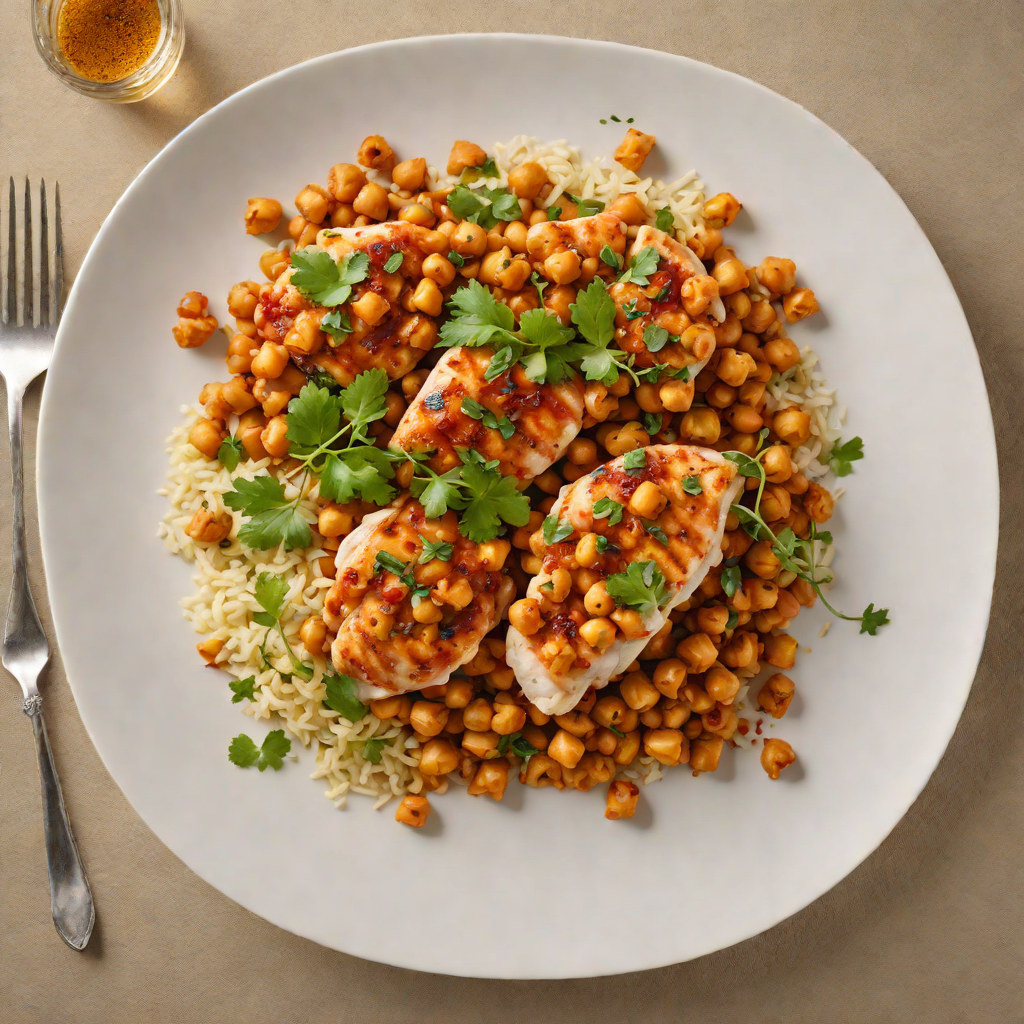 Sautéed Chicken with Spiced Chickpeas and Harissa