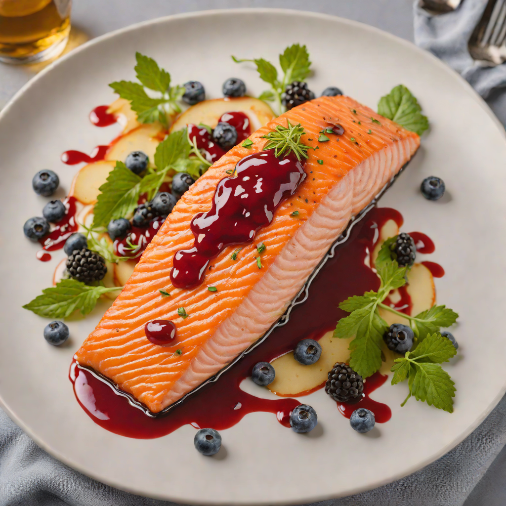 Pan-Seared Salmon with Northwest Berry Glaze