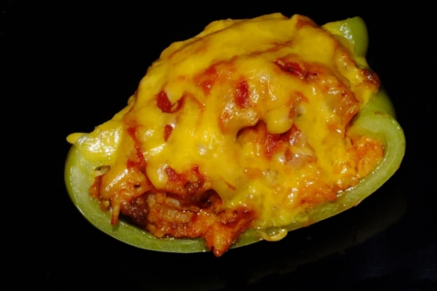 Zucchini and Chickpea Stuffed Peppers