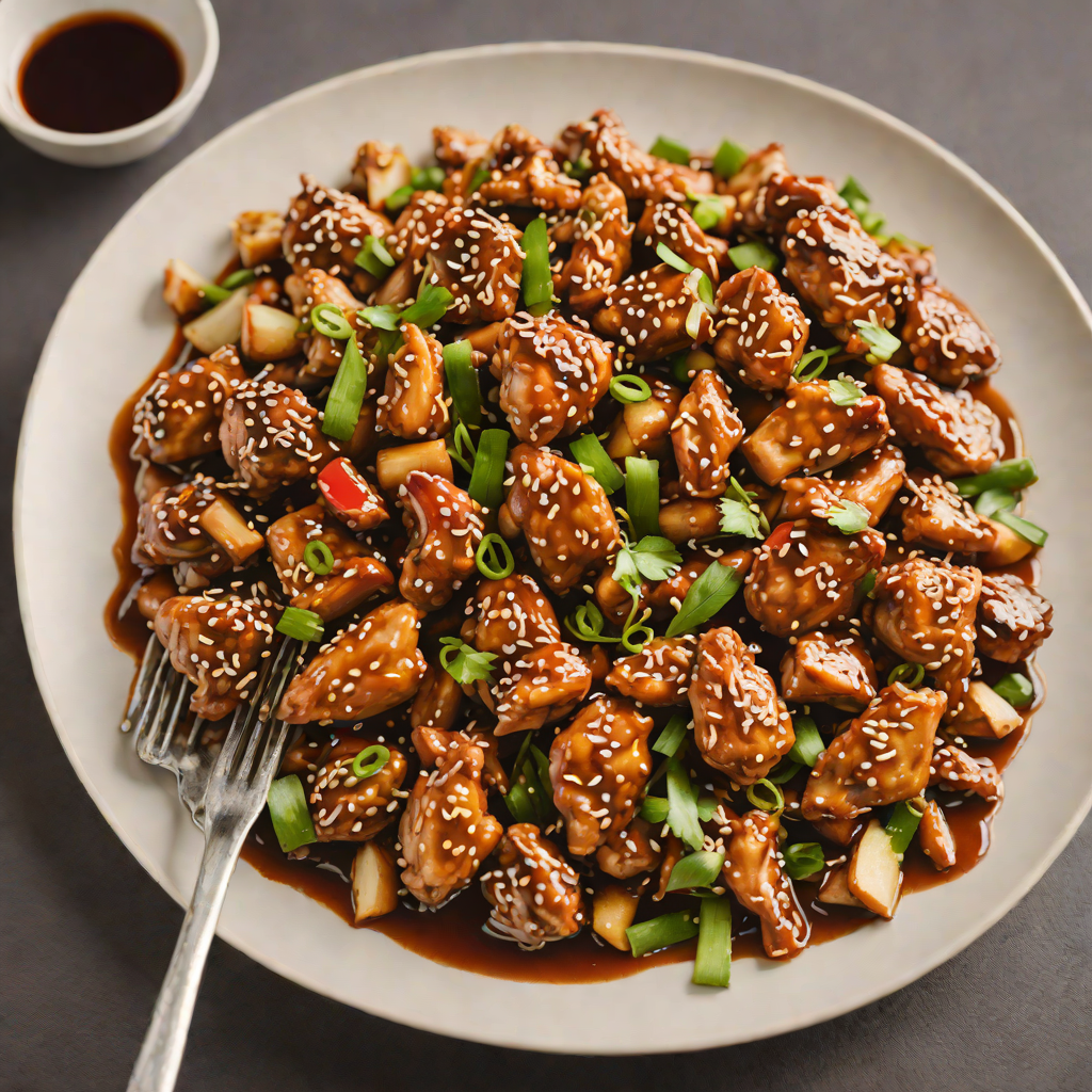 Stir-Fried Chicken with Garlic and Soy Sauce Glaze