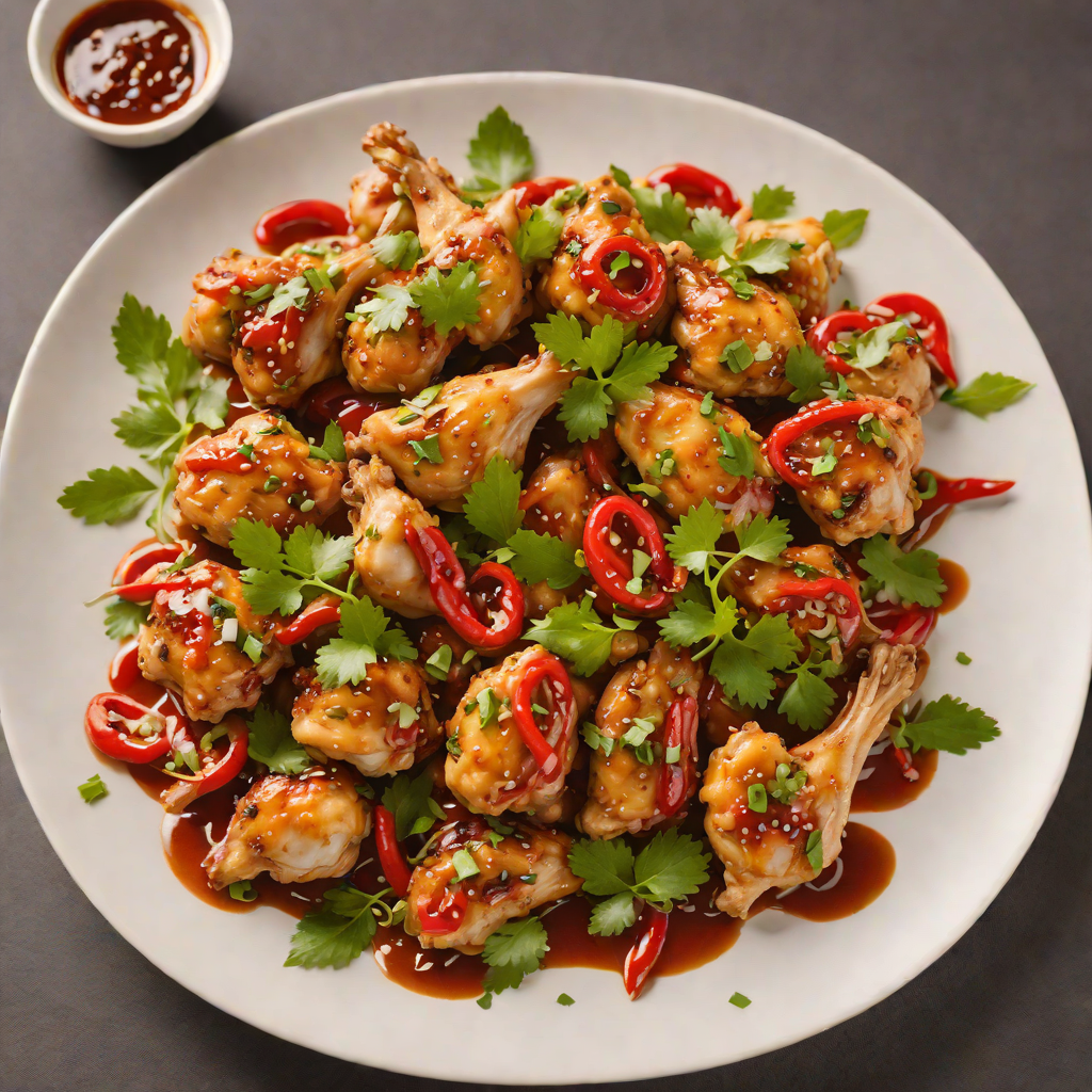 Sautéed Chicken with Garlic and Chili Pepper Sauce