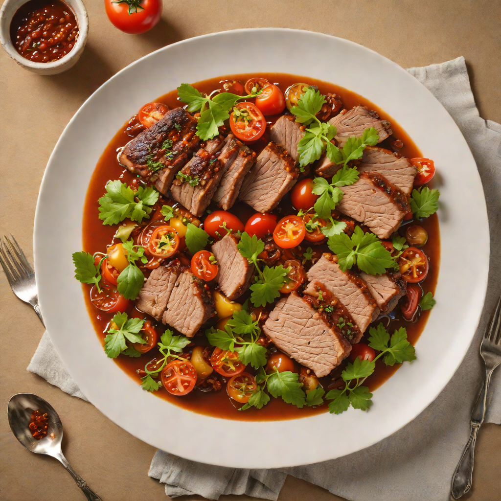 Tomato and Chili Pepper Braised Pork Shoulder