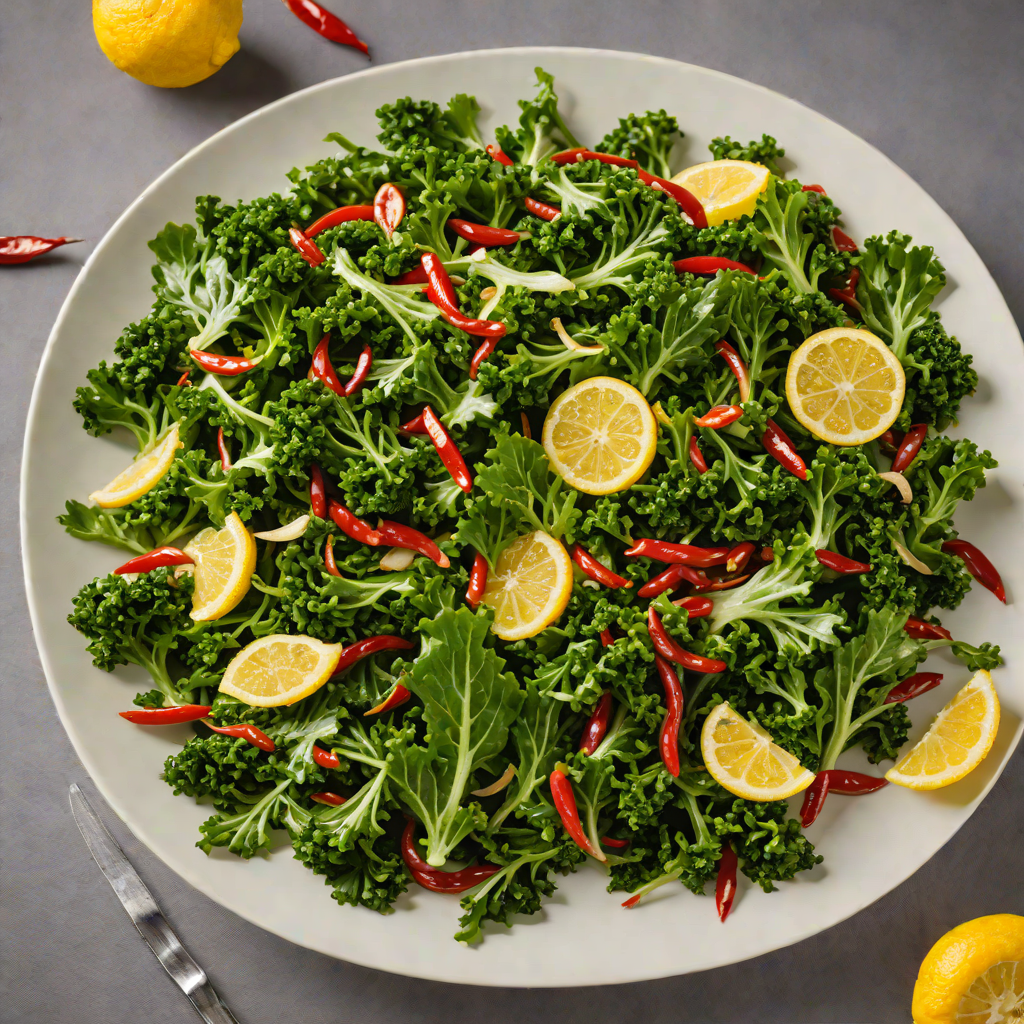 Garlic and Chili Stir-Fried Kale with Lemon