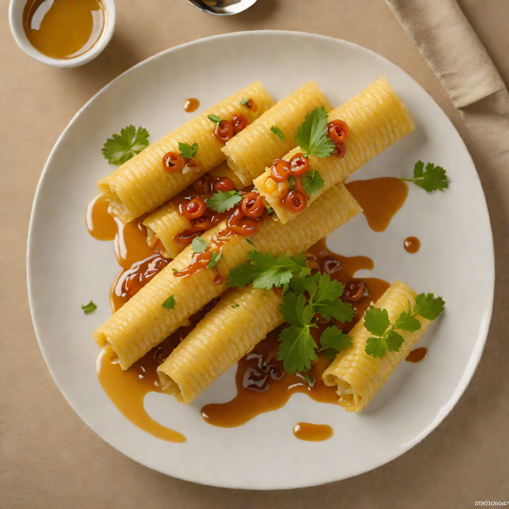 Sweet Corn Tamalitos with Quesillo and Honey Drizzle