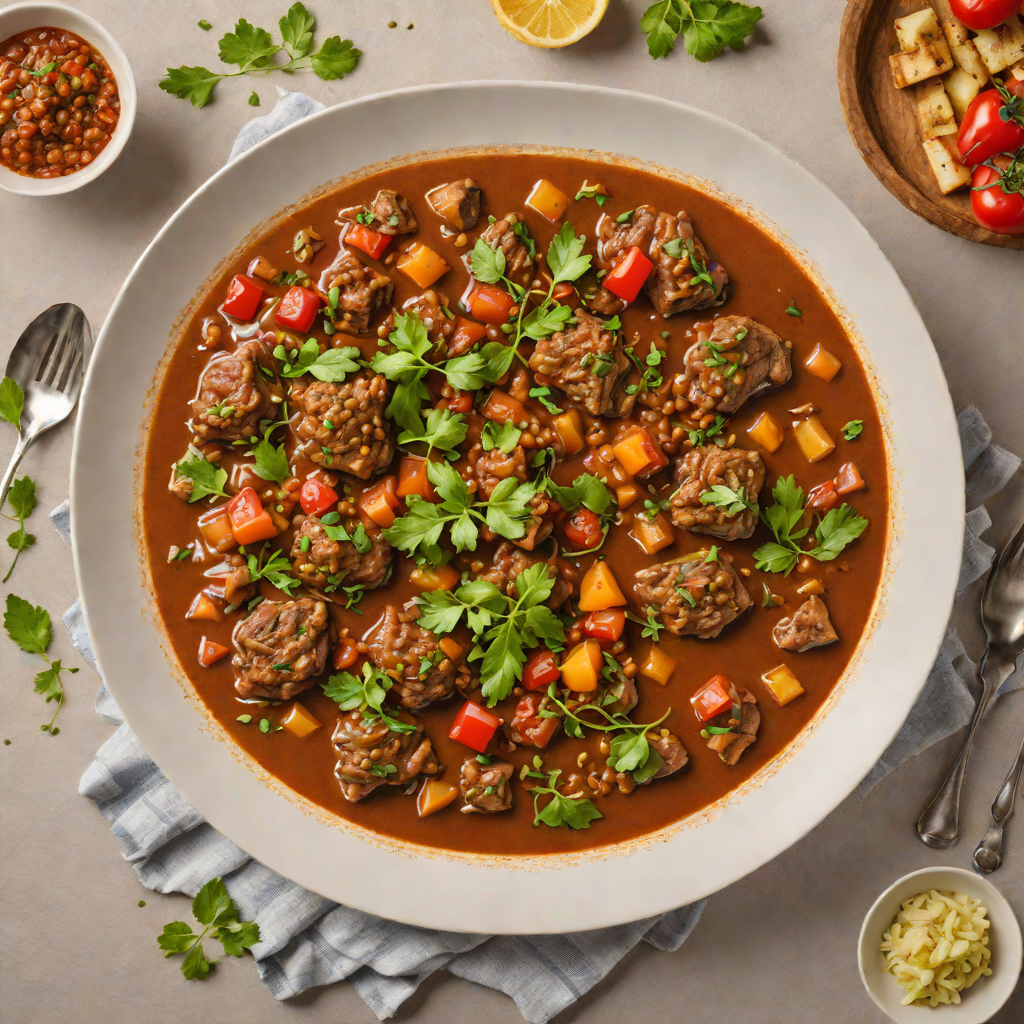 Slow-Simmered Iraqi Lamb Stew with Tomato and Spices