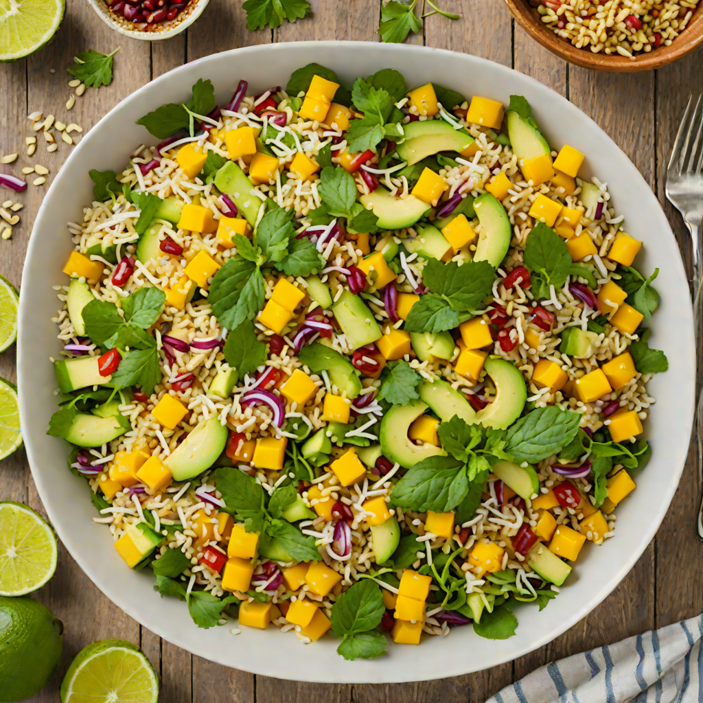 Coconut-Lime Quinoa Salad with Mango and Avocado