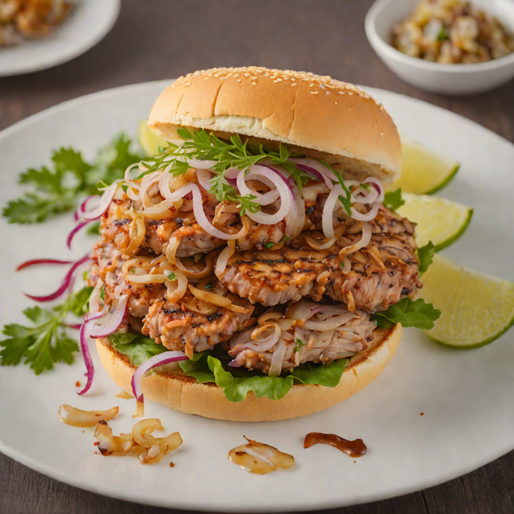 Midwestern-Style Pork Tenderloin Sandwich with Caramelized Onion