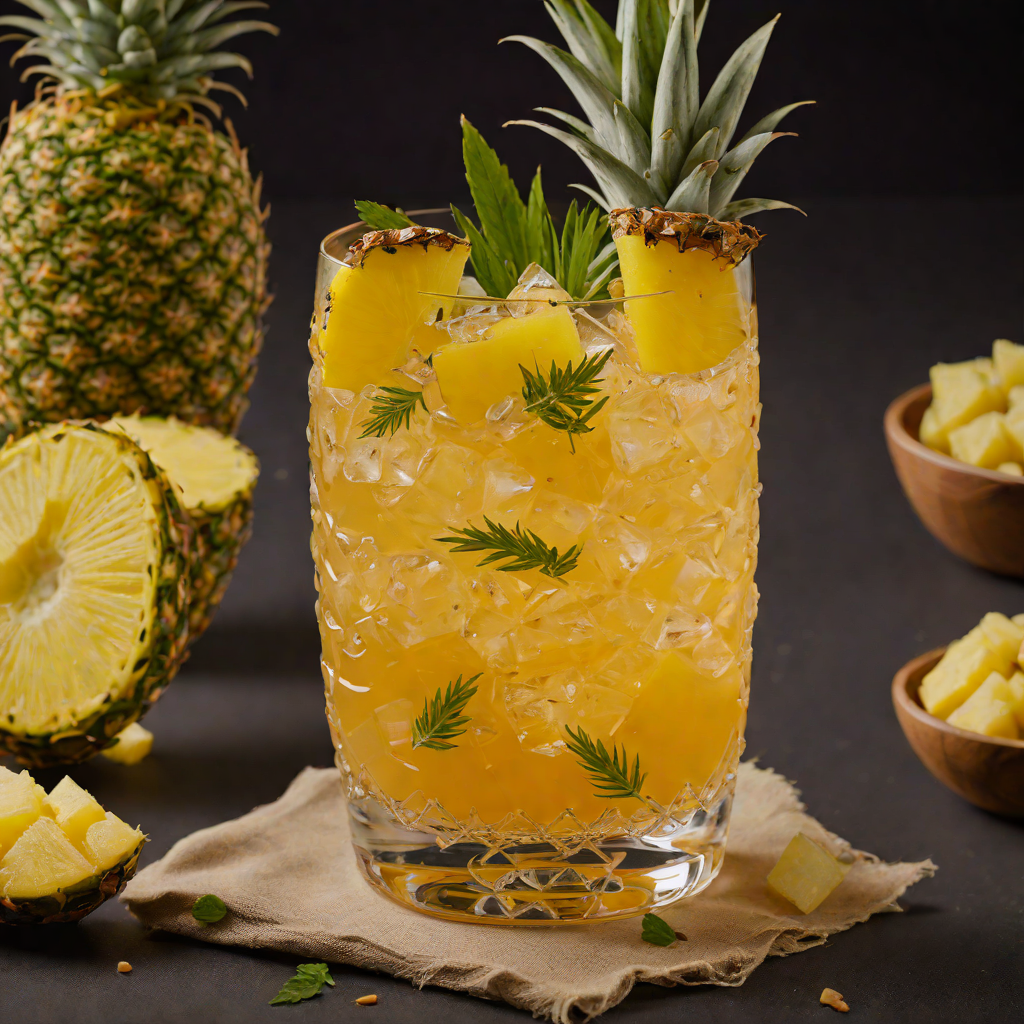 Pineapple and Ginger Spiced Rum Punch