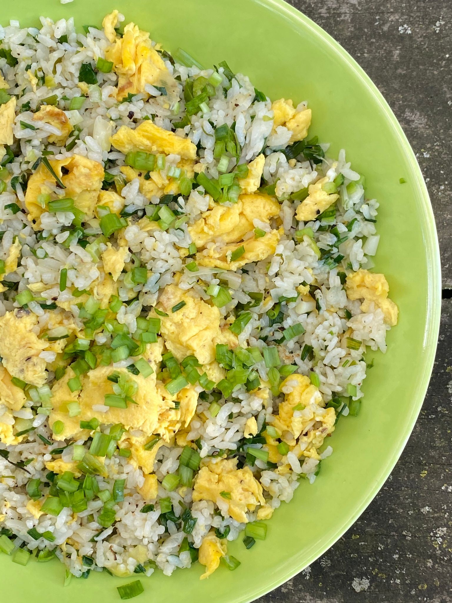 Garlic Scallion Egg Fried Rice