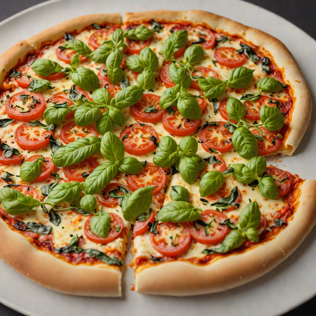 Wood-Fired Italian Pizza with San Marzano Tomato and Fresh Basil