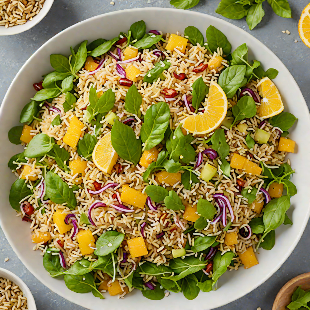 Toasted Coconut Quinoa Salad with Citrus Vinaigrette
