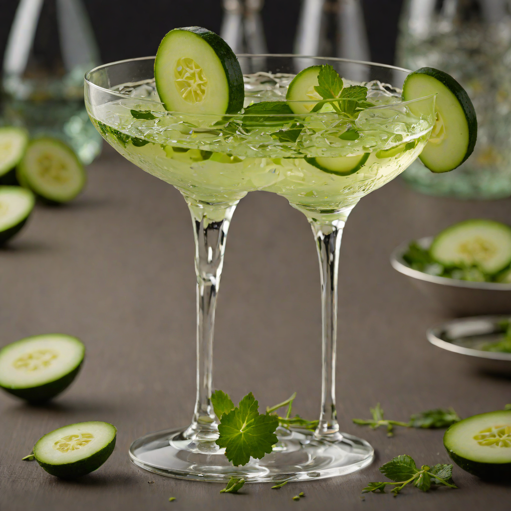 Gin and Cucumber Herb Martini