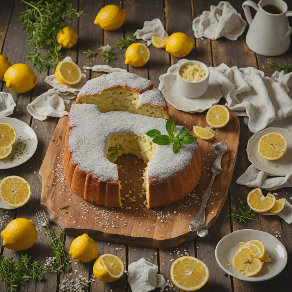 Whisked Lemon Poppy Seed Soufflé Cake