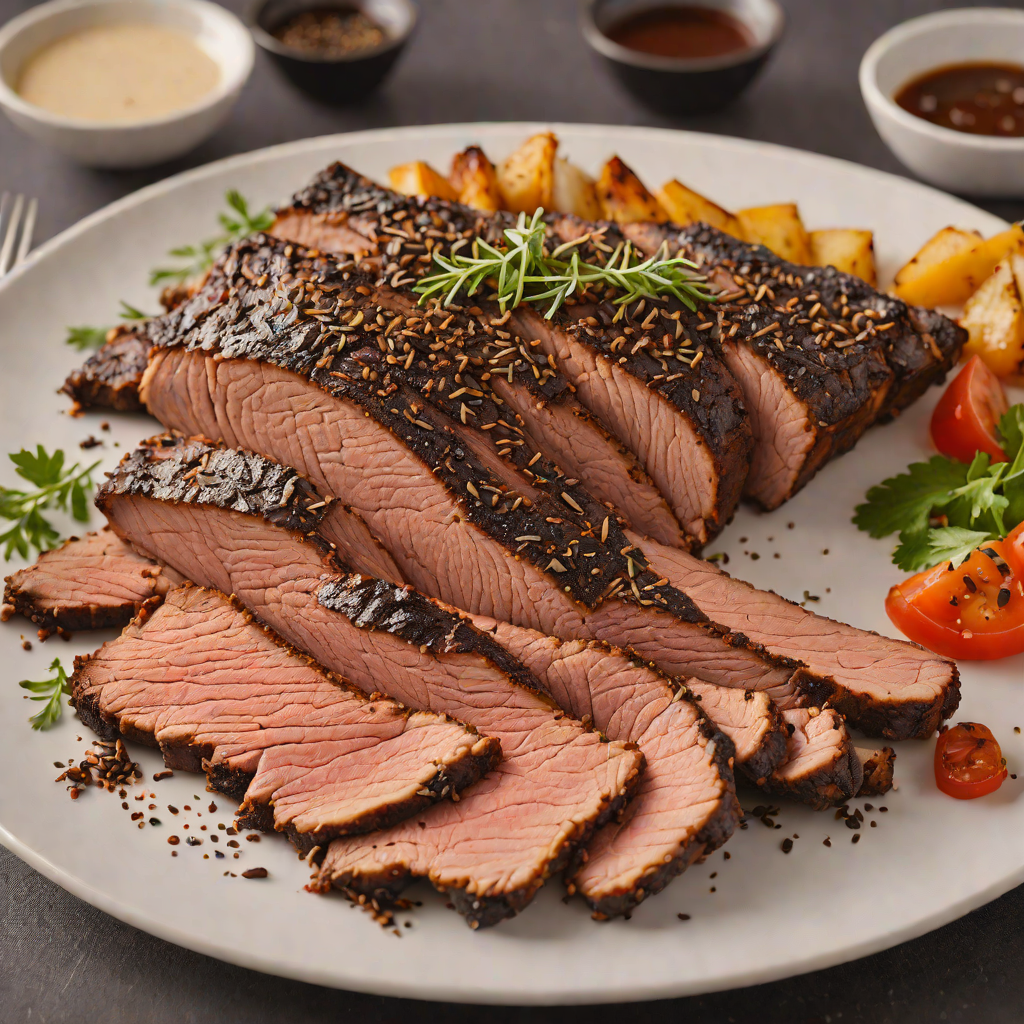 Texas-Style Smoked Brisket with Black Pepper Rub